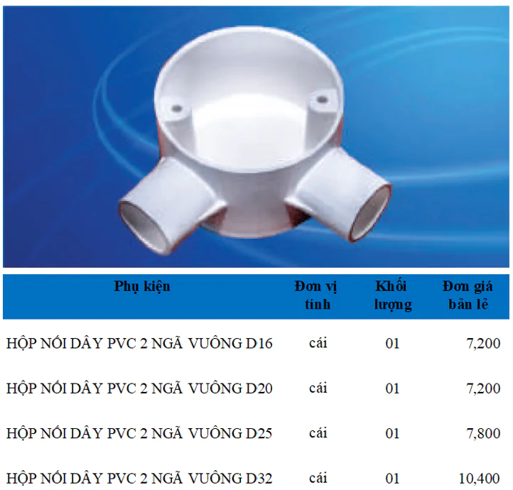 Phụ kiện ống Điện PVC Sam Phú - Ảnh 12