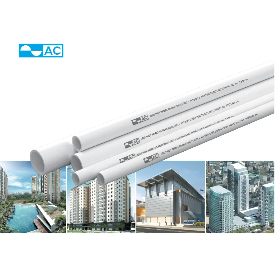 Ống luồn cứng PVC AC