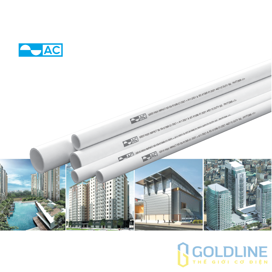Ống luồn cứng PVC AC