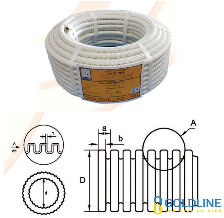 Ống luồn đàn hồi chống cháy SAM PHÚ