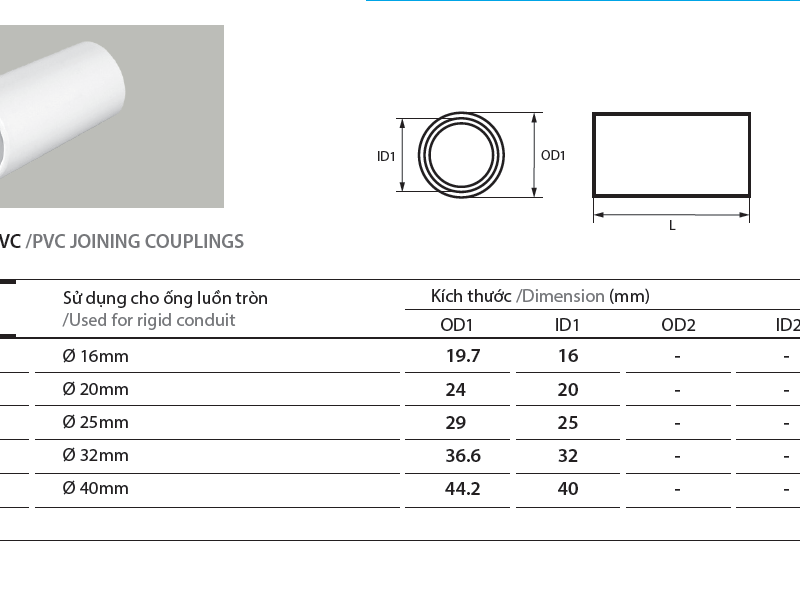 Phụ kiện ống Điện PVC AC