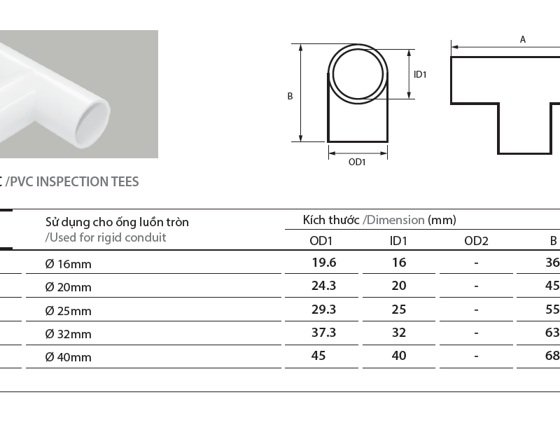 Phụ kiện ống Điện PVC AC
