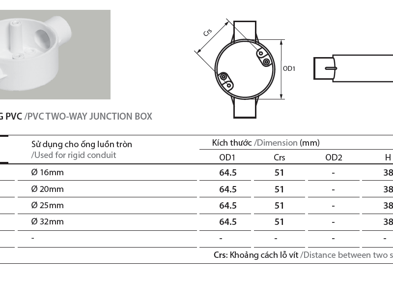 Phụ kiện ống Điện PVC AC
