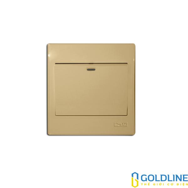 Công tắc đơn 1 chiều 16 A cỡ lớn Decor màu vàng AD11BY