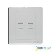 1 ổ cắm điện thoại + 1 ổ cắm internet(CAT5)