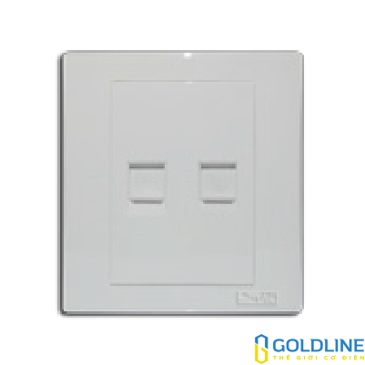 1 ổ cắm internet(CAT6) + 1 ổ cắm điện thoại
