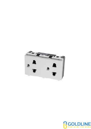 Ô cắm đôi 3 chấu 16A 72mm